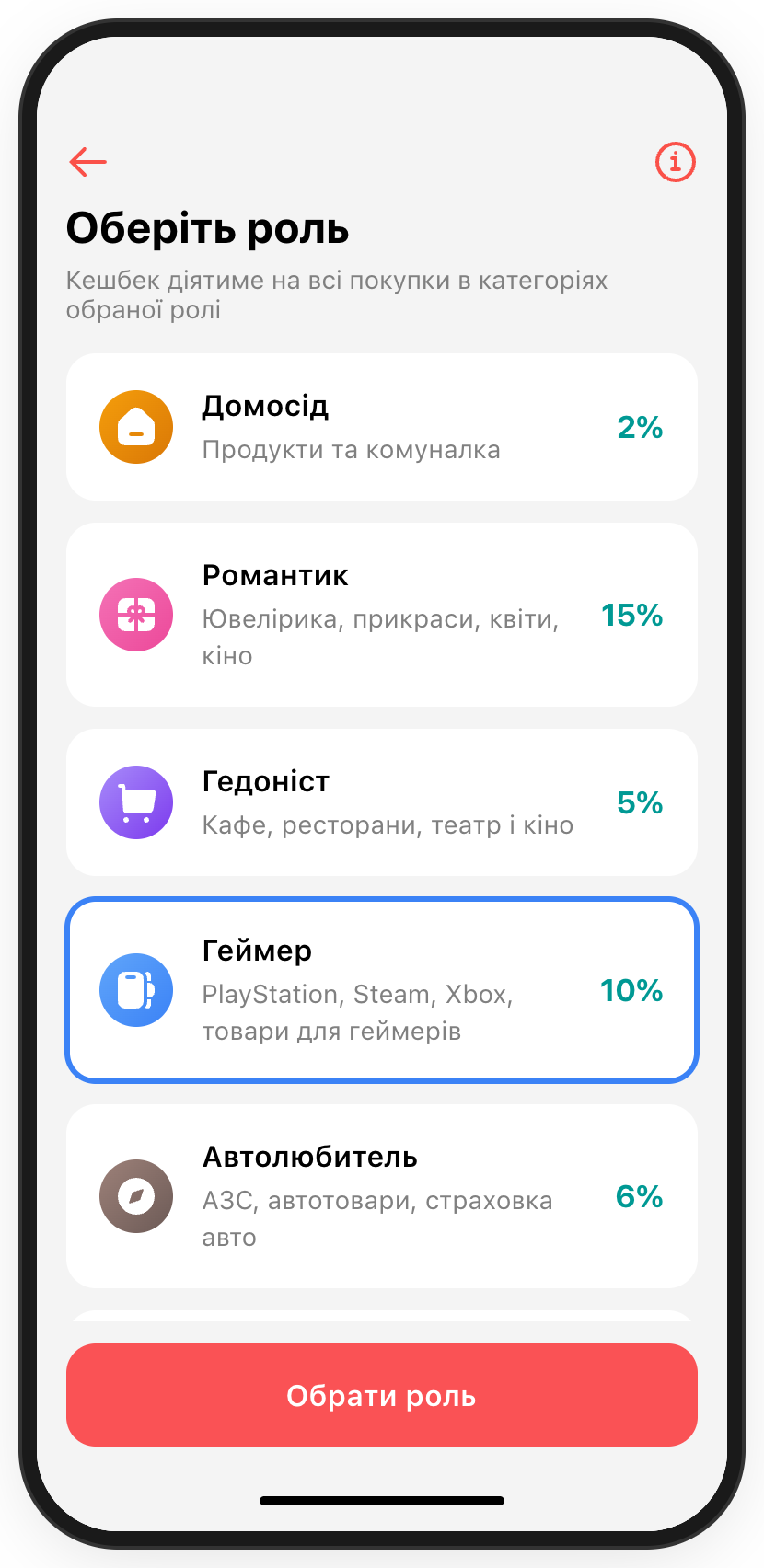 Деталі ролі